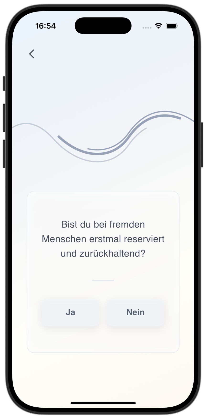 App Screenshot Schritt 1